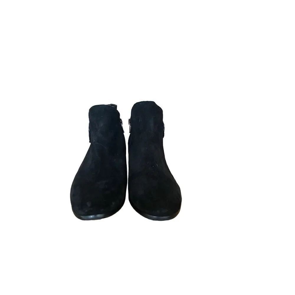 Jack Rogers Women's Black Suede Side Zip Ankle Length Booties Black Size 9M - Picture 6 of 11